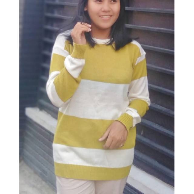 Sweater Rajut POLBES l Pakaian Rajut Wanita l Rajut Atasan Wanita l Rajut Murah l Rajut Oblong