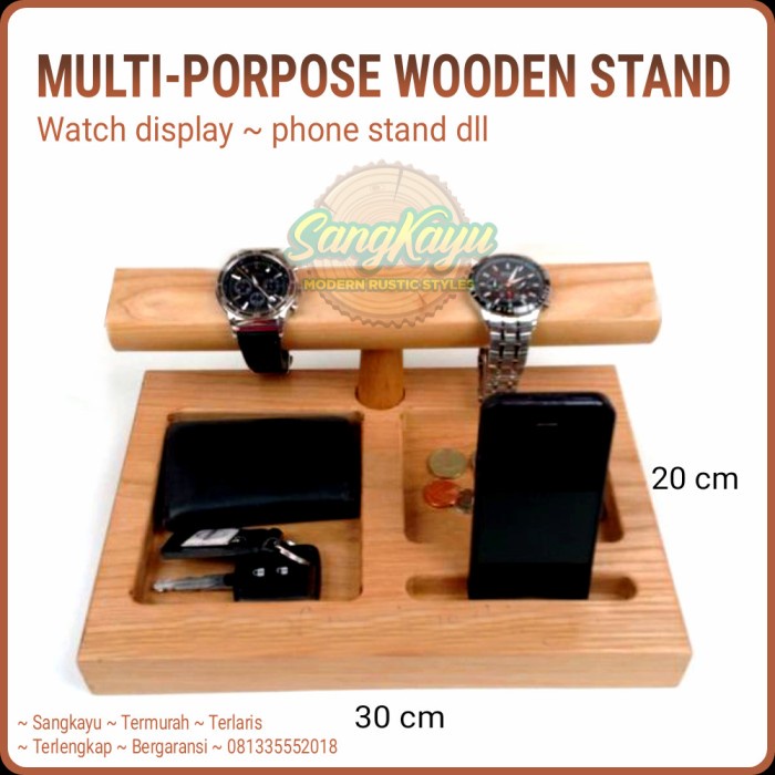 Docking phone watch holder tempat penyimpanan handphone jam tangan dll