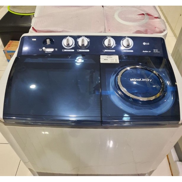 LG Mesin Cuci 2 Tabung 14Kg P1400RT Powerful Washing P1400 Twin Tube