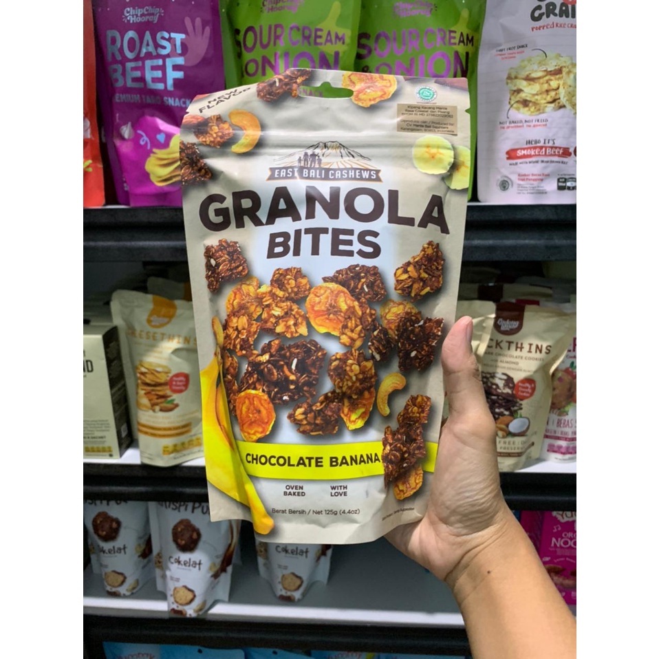 

granola bites chocolate banana