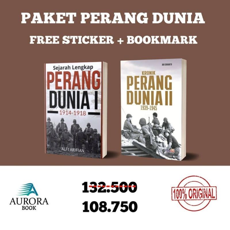 Jual PAKET PERANG DUNIA I & II - PAKET BUKU SEJARAH PERANG DUNIA 1 & 2 ...