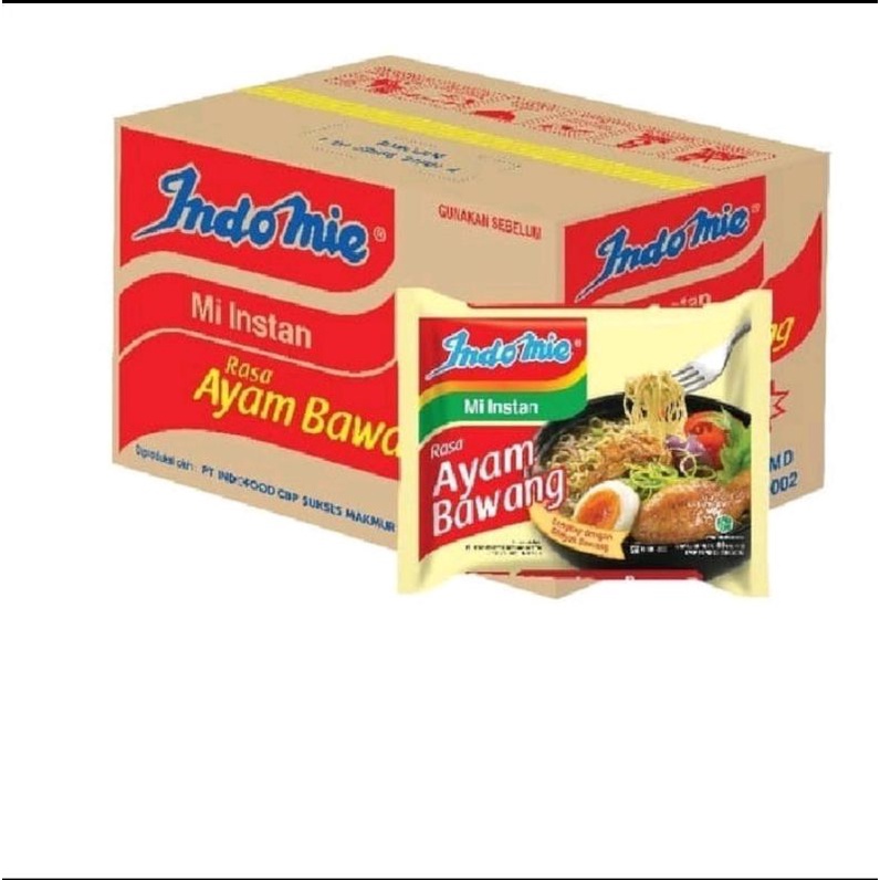 

Indomie Rebus Ayam Bawang 69g 1 dus isi 40 pcs