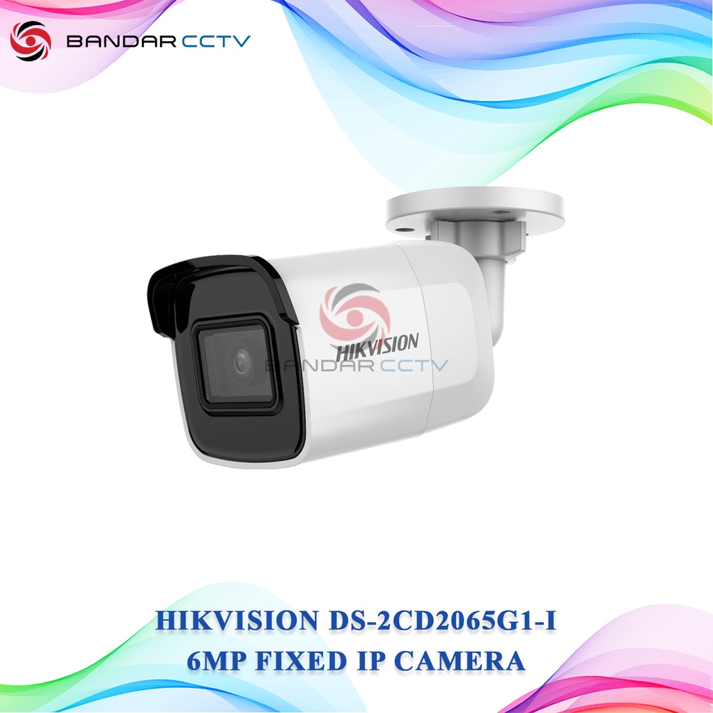 IP Camera 6MP DS 2CD2065G1 I Fixed Fixed Mini Bullet Network Camera