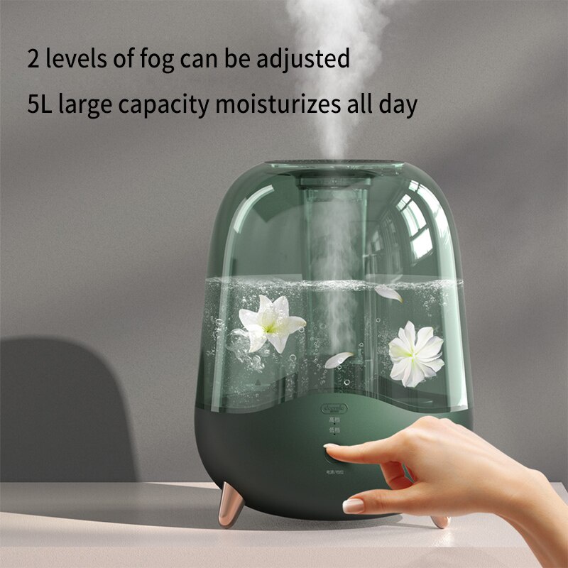 DEERMA AIR HUMIDIFIER ULTRASONIC DIFFUSER 5L F329 GREEN