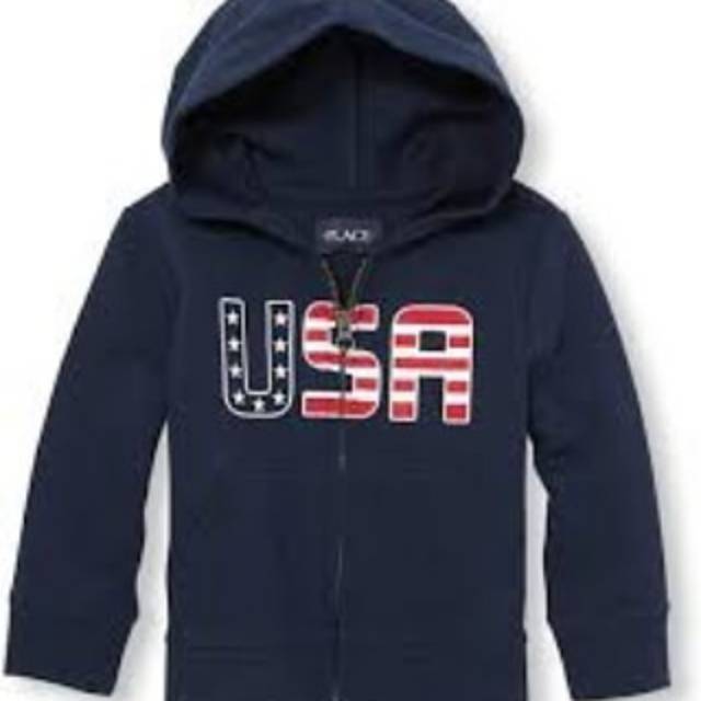 Place Hoodie USA Flag Jacket