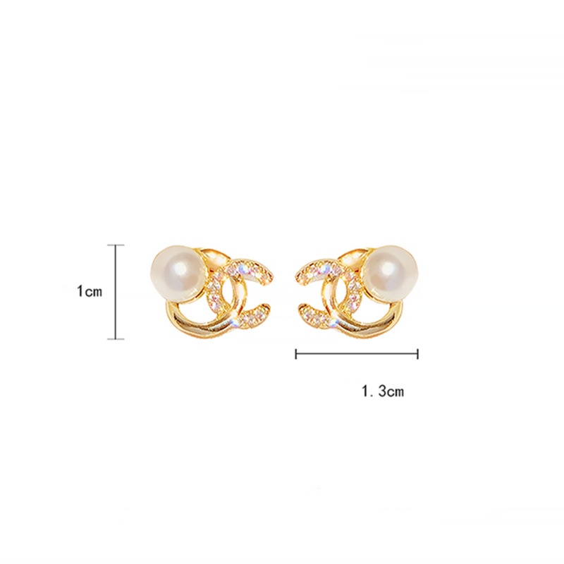 Anting Tusuk Sterling Silver 925 Dengan Mutiara Warna Permen Untuk Wanita