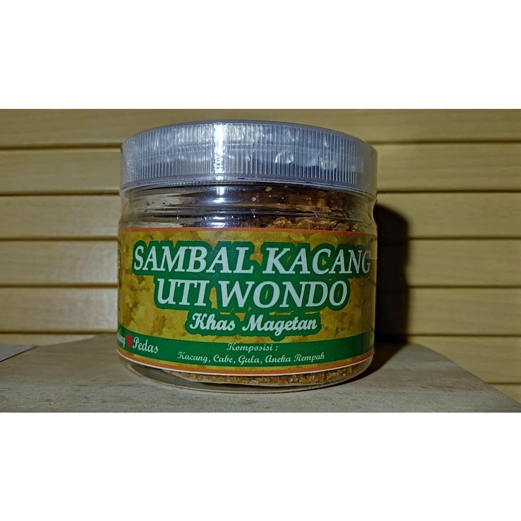 

Sambal Pecel/Sambal Kacang Uti Wondo Khas Magetan TANPA MINYAK (200gr)