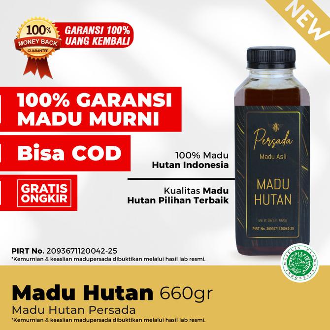 

MADU HUTAN MURNI ASLI 660gr MADU PERSADA | 100% HALAL