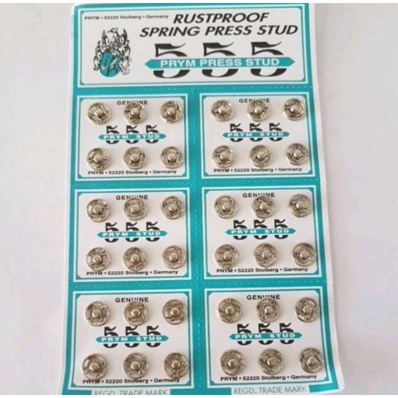 Kancing jepret/kancing cetet 555