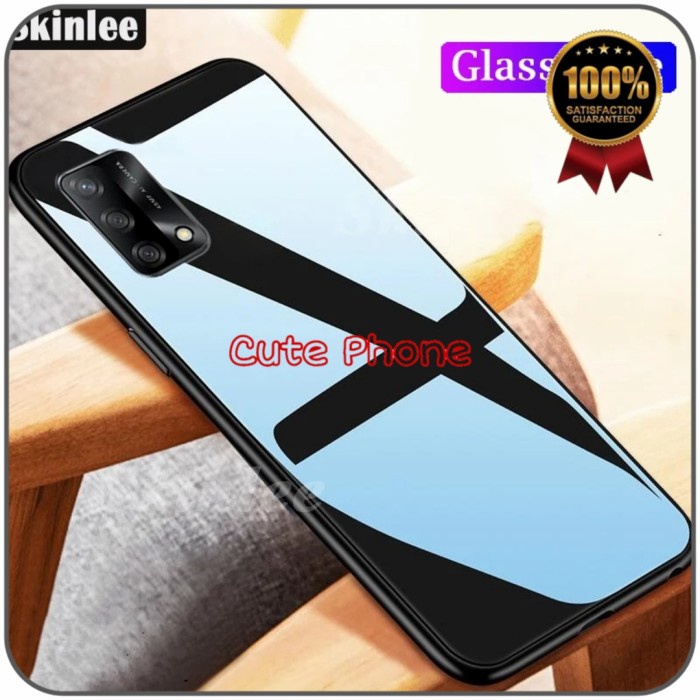 Casing Hard Soft Case OPPO A74 A 74 4G Tempered Glass Case Softcase