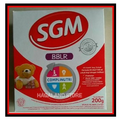 

SUSU SGM BBLR COMPLINUTRI (Susu Formula Khusus Bayi Premature) 200 gr