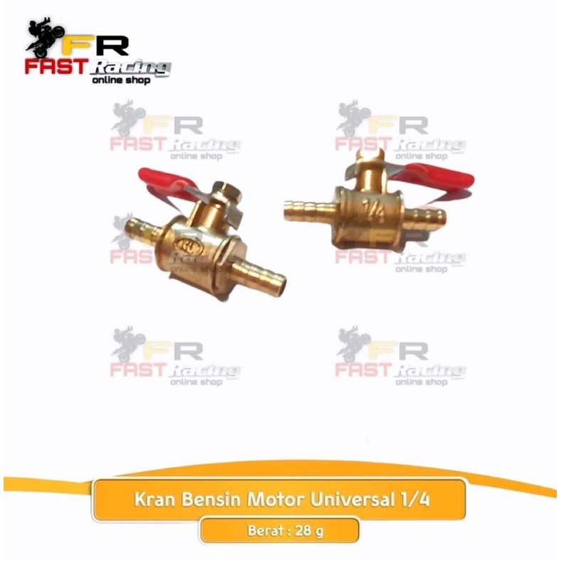 Kran Bensin Motor Universal Kuningan 1/4 Keran Bensin Semua Motor 1/4