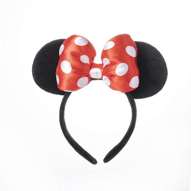 Bando Mickey Mouse Minnie bando aksesoris rambut pita Impor Premium