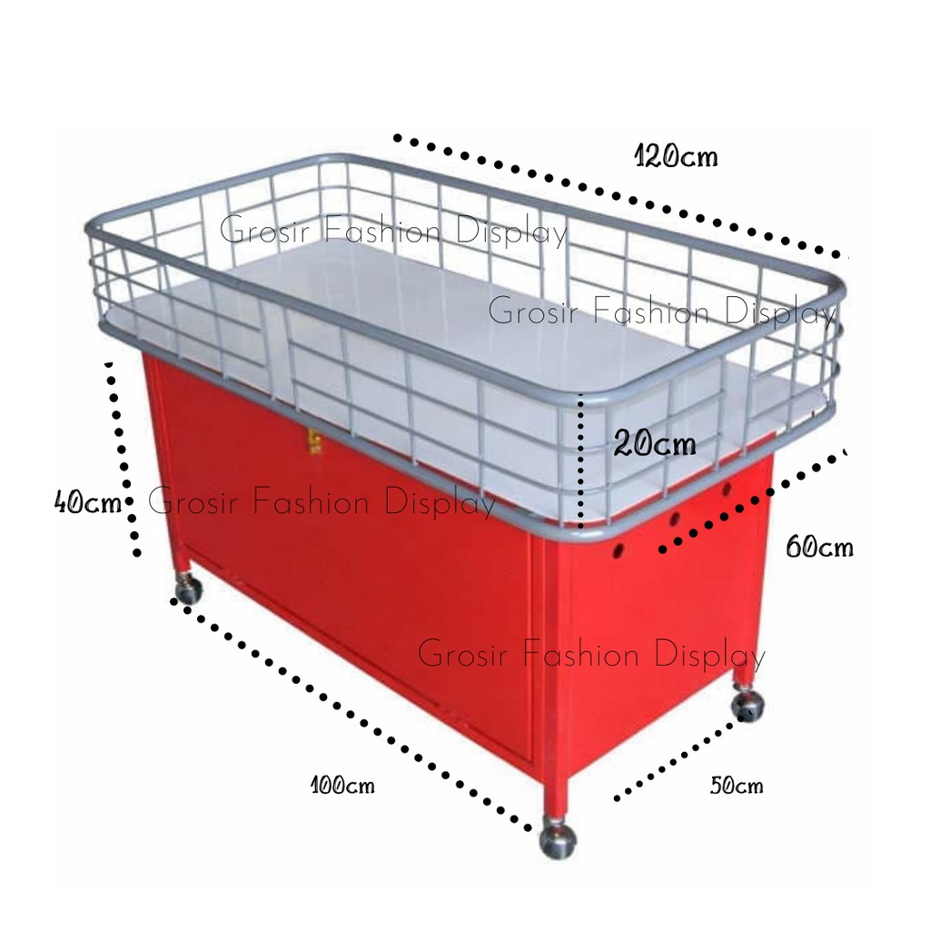 Box Obral Kualitas Super Box Pakaian Keranjang Pakaian Stand Baju Obral Box Pakaian Diskon (BH)