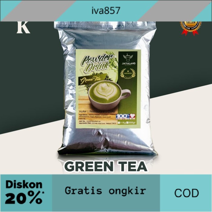 

PROMO Bubuk Minuman Premium Green Tea Javaland Grande 1kg GRATIS ONGKIR