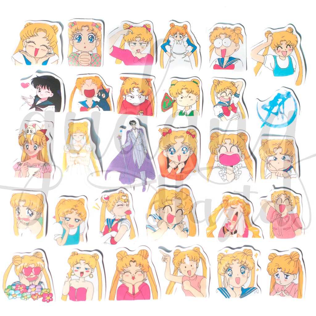 Stiker Sailor Moon Usagi Sticker Kartun DIY Scrapbook GH 303421