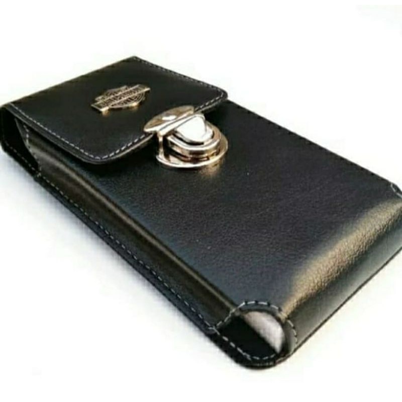DOMPET HP PRIA UKURAN MAXIMAL 6,5 INCI 1 SLOT KULIT SINTETIS