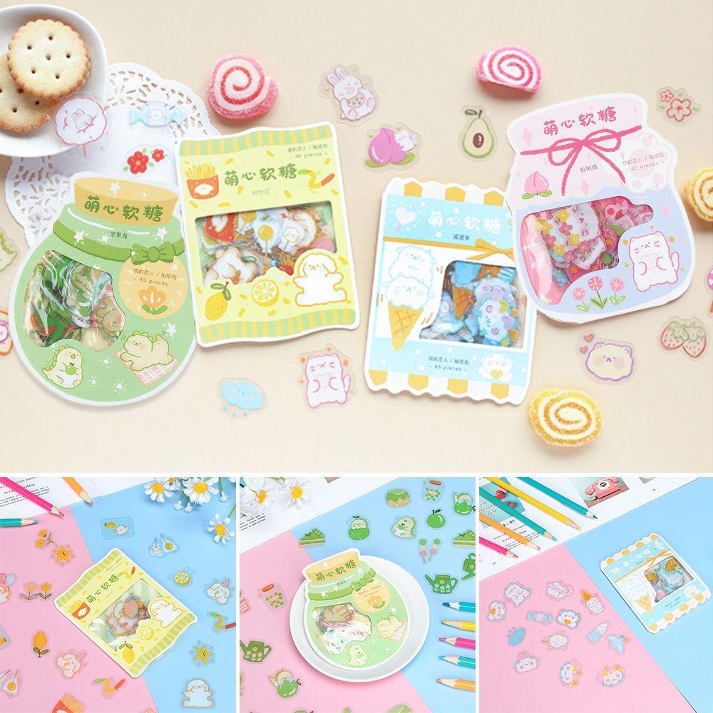 R-flower Animal Stiker Stationery Scrapbooking Label Lucu