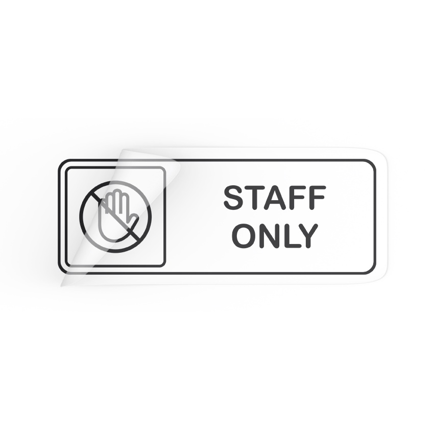 Jual Staff Only Sign Sticker Stiker Staff Only Staff Only Dorr Sign Sticker Penanda Ruang 6815