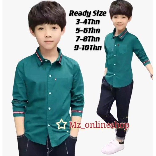 kemeja anak laki laki Dandy 5-10tahun / kemeja anak laki laki import / baju kemeja anak laki laki / 