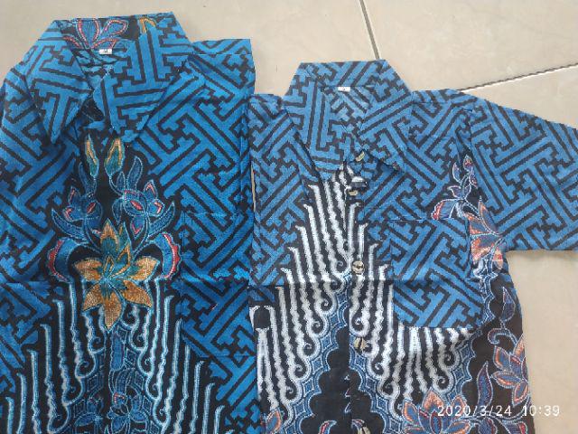 Batik Couple Keluarga Sania Ruffle Ori Ndoro Jowi Dnt Mataram Motof Manuk Tarung Warna