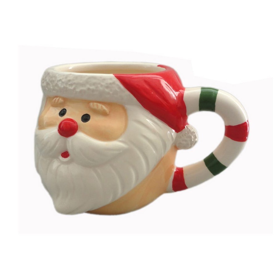 Gelas Natal Santa Kado Souvenir Mug Merry Christmas Glass Snowman