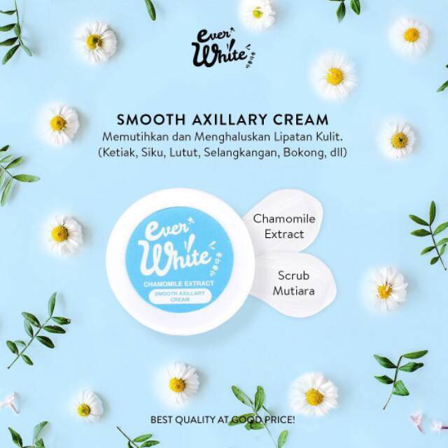 Ever White Smooth Axillary Cream Pemutih Ketiak  Everwhite 15gr