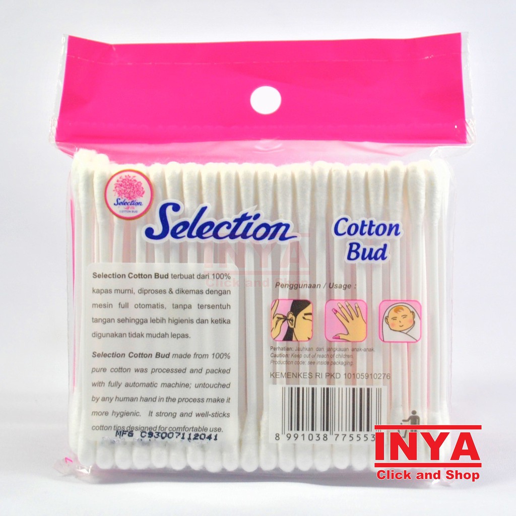 SELECTION COTTON BUD SACHET isi 100 pcs - Korek Kuping