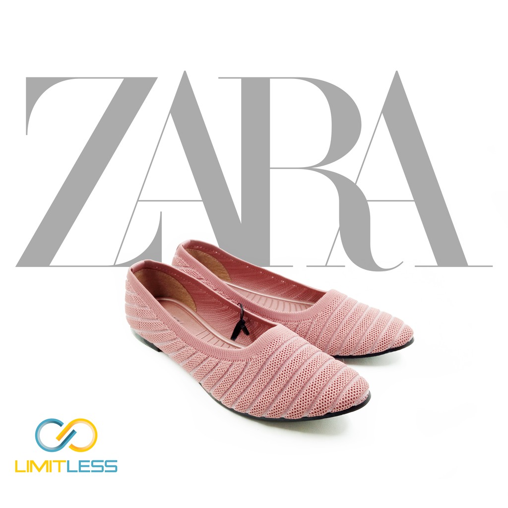 Flat Shoes Zara Laily  Fashionable Model Balerina Phylon Sepatu Kerja Nyaman