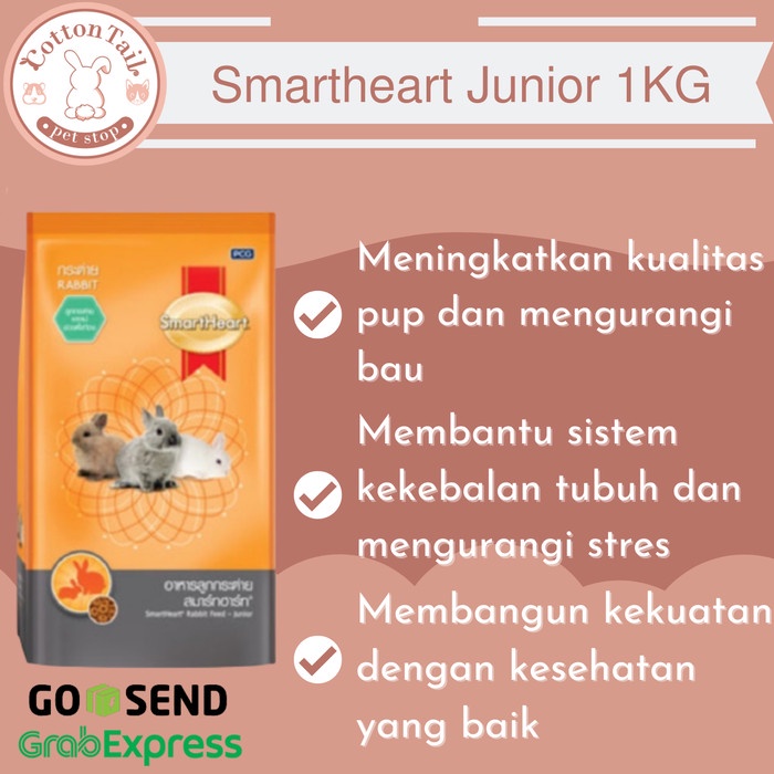 Smart Heart / Smartheart Rabbit Food Junior 1 kg Makanan Kelinci