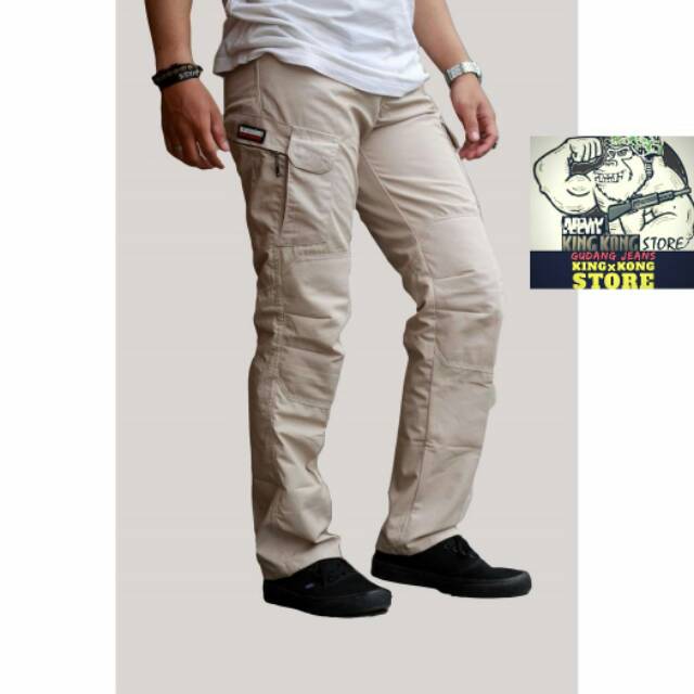 Celana Tactical Panjang Cream