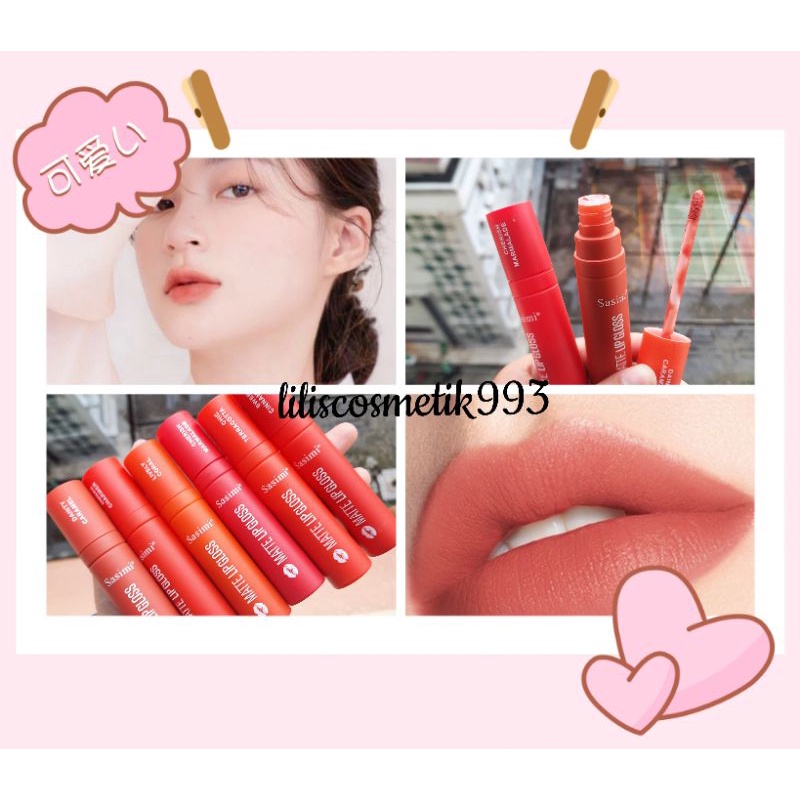 SASIMI - LIP GLOSS Matte Soft Moisturized Longlasting Peach Lipgloss  S950
