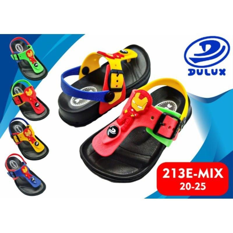 GROSIR (6 PASANG) Sandal Dulux 213e-Mix/ Sandal Karet Anak Cowok/Sandal Japit Let Anak