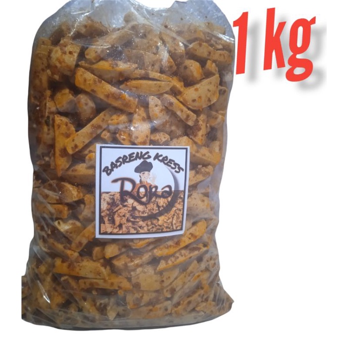 

Basreng Baso goreng pedas 1000gr Super krispi Extra daun jeruk enak