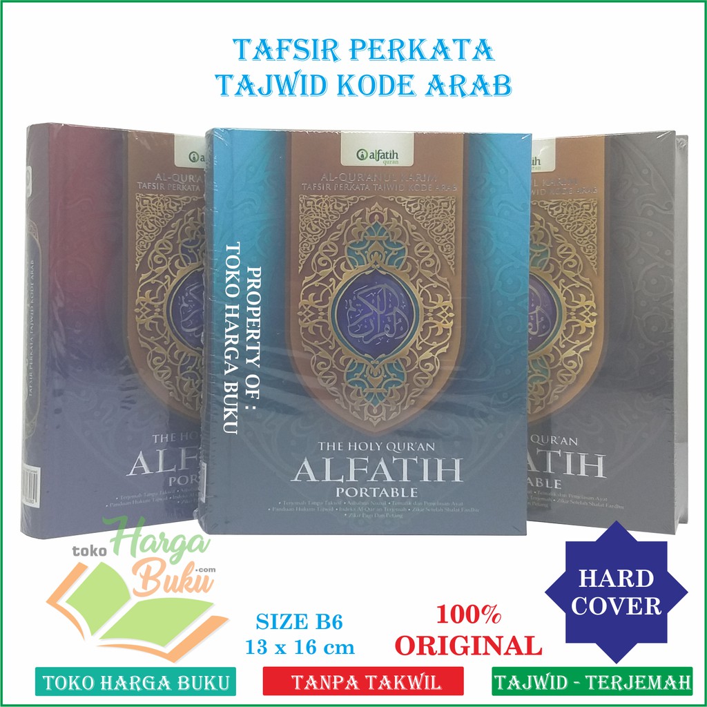 Jual Al Quran Al Fatih B Hc Tajwid Perkata Terjemah Tanpa Takwil Al Quran The Holy Quran Al