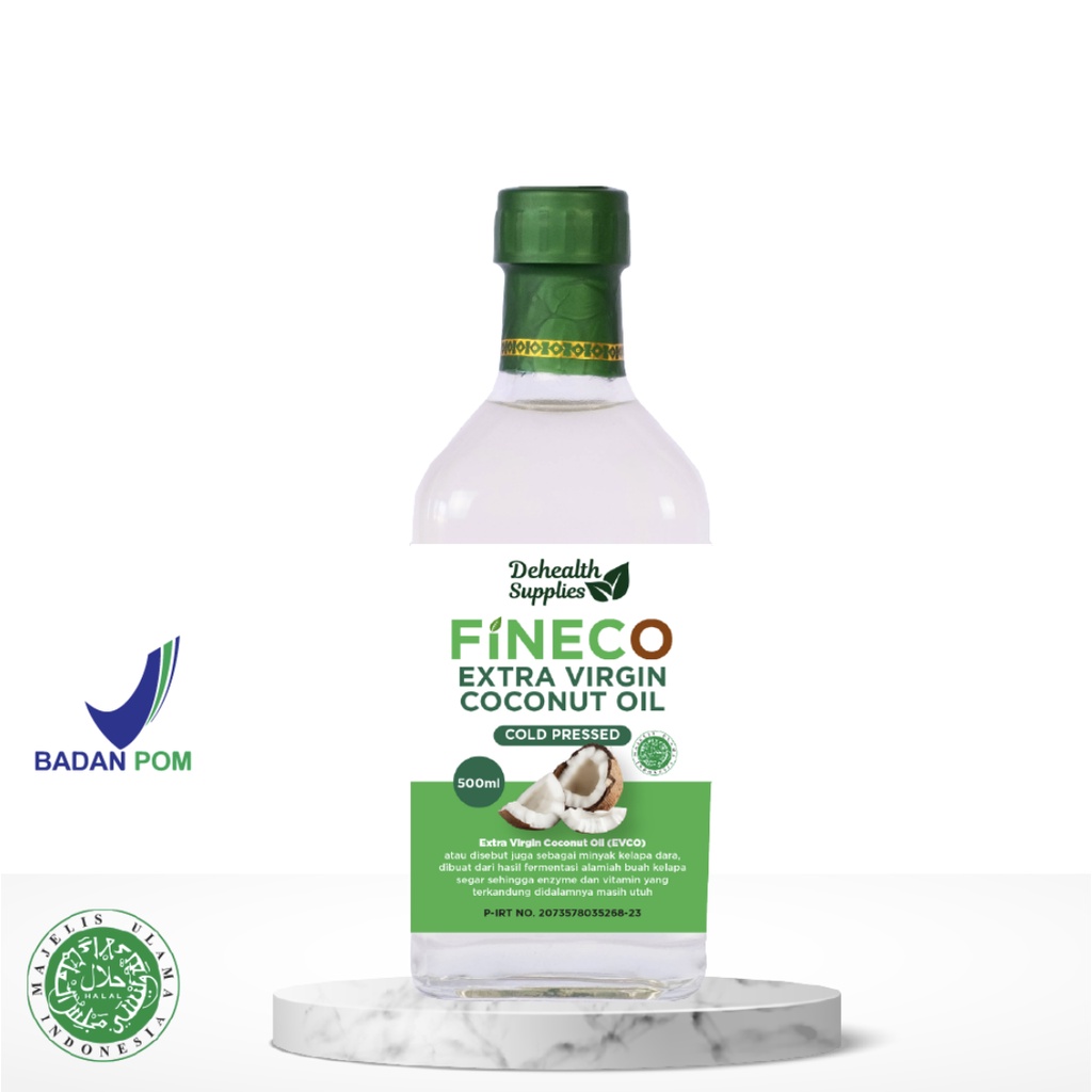 

FINECO EXTRA VIRGIN COCONUT OIL (EVCO) 500ml - MINYAK KELAPA DARA - DEHEALTH SUPPLIES BALIKPAPAN