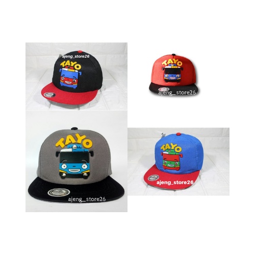 Topi Anak Snapback Tayo Anak Keren Lucu Terbaru Topi Anak Umur 2 Tahun - 8 Tahun