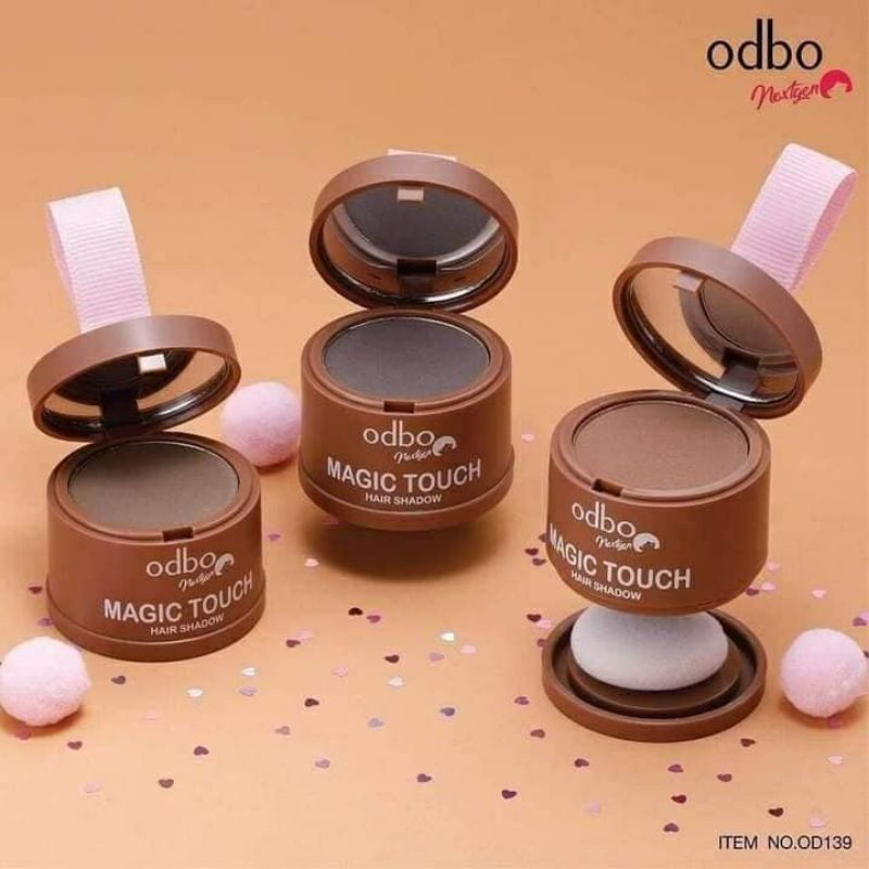 ODBO MAGIC TOUCH HAIR SHADOW #OD139 THAILAND Cover Rambut Tipis / dahi Lebar / Menyamarkan Kebotakan