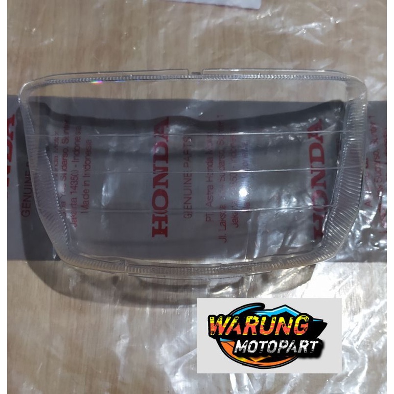 Mika kaca lampu depan supra x lama 100 kev original