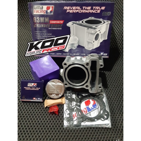 Cylinder block Uma racing 63mm MX king Mx new Vixion
