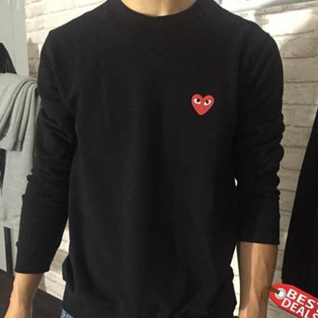 Tshirt baju kaos lengan panjang CDG