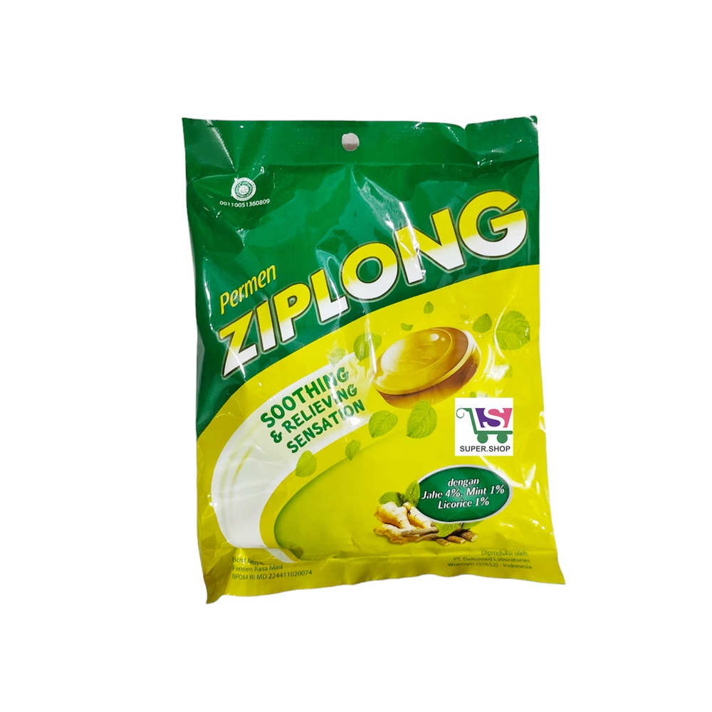 Ziplong Permen Jahe Mint BAG (isi 50 butir)