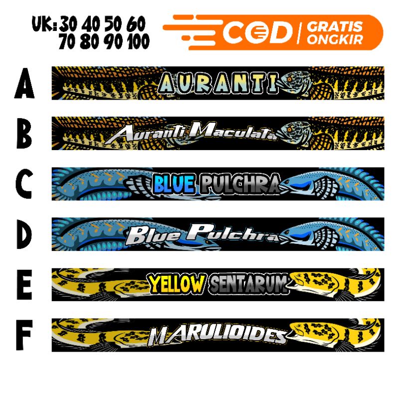 (PROMO) STIKER CHANA STIKER AKUARIUM
