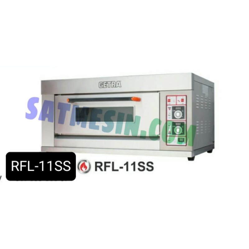 mesin gas oven baking 1 pintu 1 loyang rfl 11ss / pemanggang roti, bolu gas RFL-11SS getra