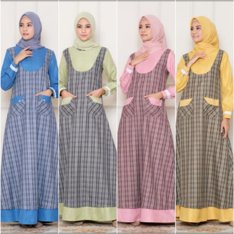GAMIS DINARIA BY LUBI GAMIS ADEM GAMIS KOTAK-KOTAK GAMIS BUSUI GAMIS KATUN GAMIS SYARI GAMIS MURAH G