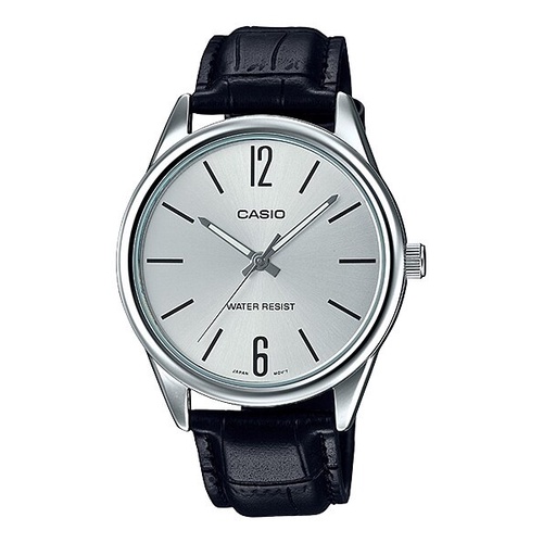 Jam Casio General MTP-V005L-1B 2B 7B / MTP V005L 7B2 7B3 Jam Tangan Pria Silver Kulit