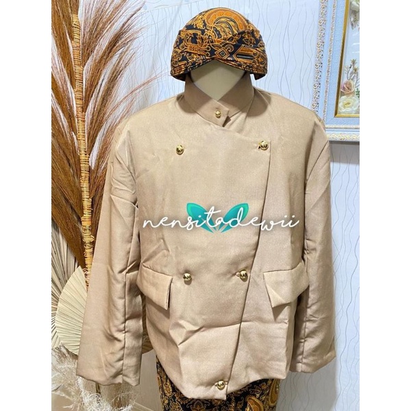 Full Set Baju Adat Jawa - Solo, Pager Bagus / Manggolo [Nuansa Mocca]