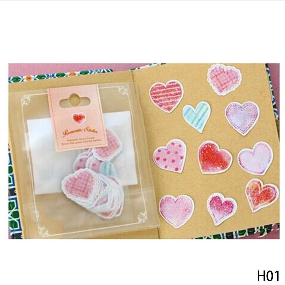 70Pcs Stiker Label Tag untuk Diary / Album / Scrapbook DIY