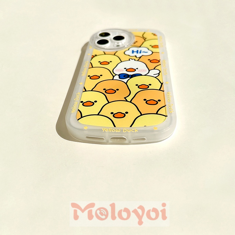 Casing Soft Case Bebek Kuning Untuk IPhone 7 8 Plus 11 XR 11Pro Max XS Max X 12 Pro Max 13 Pro Max