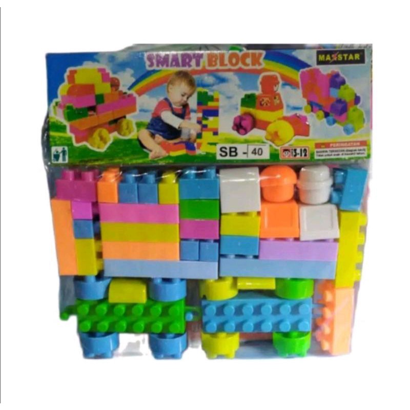 mainan smart blok isi 40 pcs / mainan lego